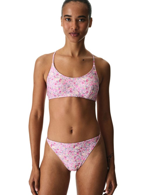 Amira bikinibroekje met bloemenprint en ruche aan de zijkant, medium taille penti - Kiabi Amira bikinibroekje met bloemenprint en ruche aan de zijkant, medium taille penti - Kiabi