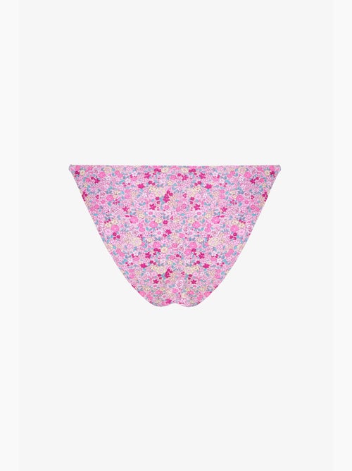 Amira bikinibroekje met bloemenprint en ruche aan de zijkant, medium taille penti - Kiabi Amira bikinibroekje met bloemenprint en ruche aan de zijkant, medium taille penti - Kiabi