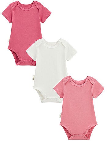 Anaelle 3-pack babyrompertjes met korte mouwen