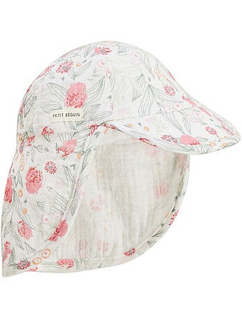 Anaelle baby nekwarmer mutsje van katoenen gaas