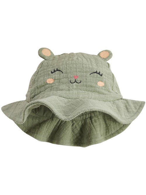 Anaelle babycape van katoenen gaas - Kiabi