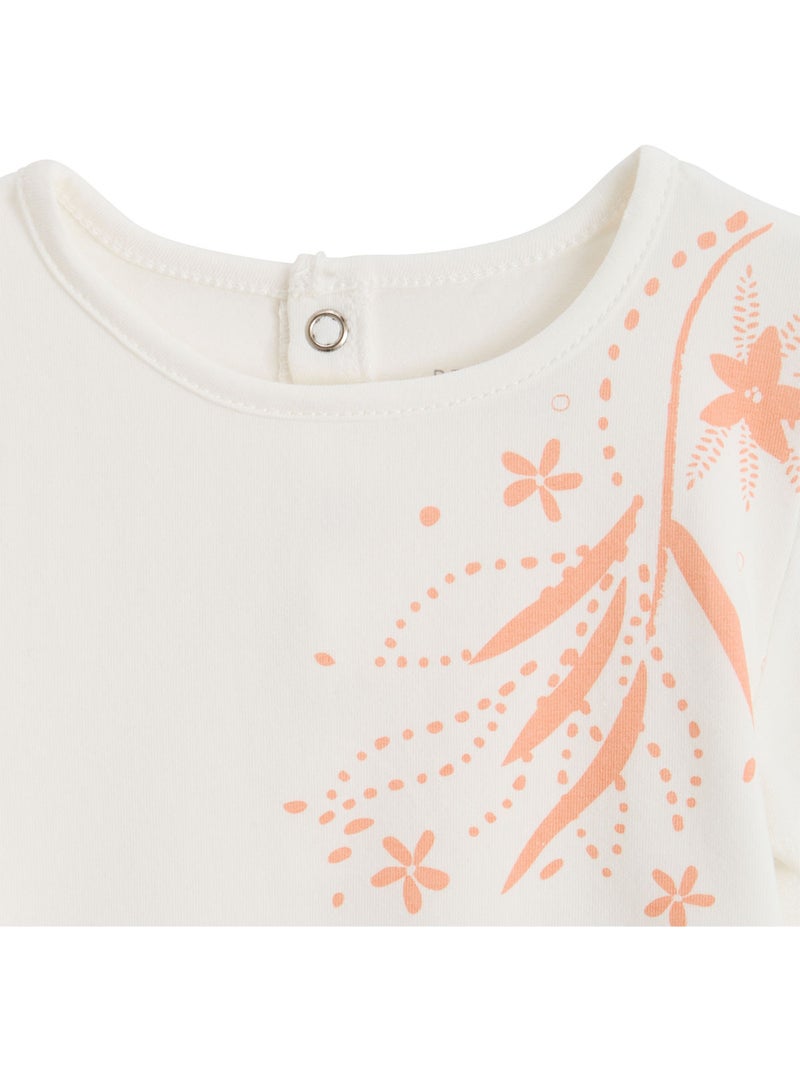 Anaelle kindershirt met korte mouwen Ecru - Kiabi