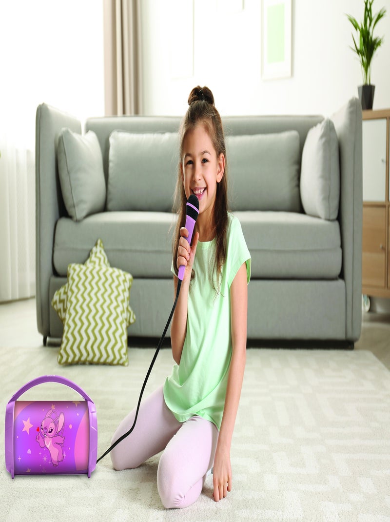 Angel bluetooth® lichtluidspreker met microfoon Roze - Kiabi
