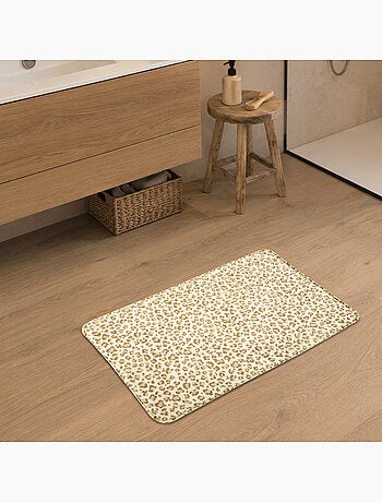 Antislip badmat met luipaardprint