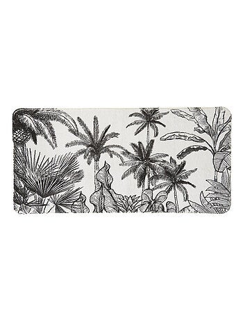 Antislip badmat met tropische jungleprint 60 x 120 cm meerkleurig – Guy Levasseur