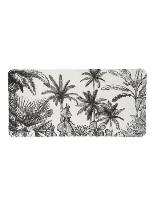 Antislip badmat met tropische jungleprint 60 x 120 cm meerkleurig – Guy Levasseur - Kiabi