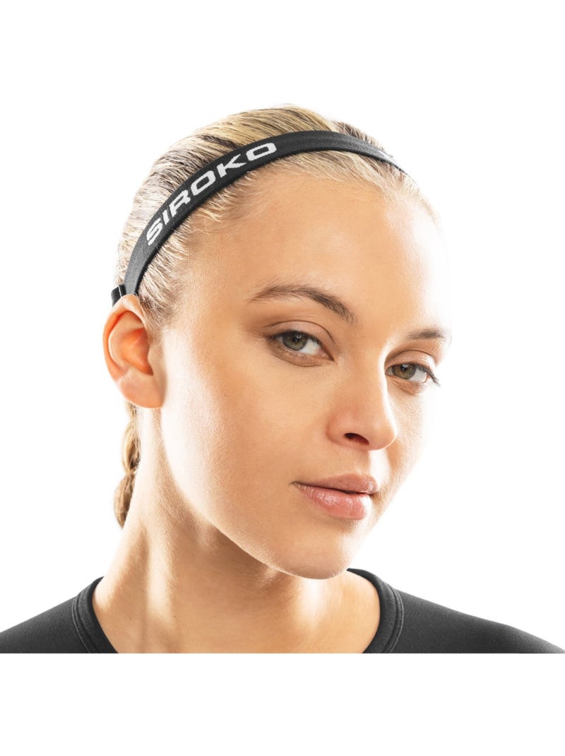 Antislip haarband 2-pack Zwart - Kiabi