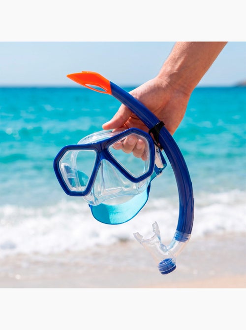 Aqua sport ensemble  masque en cristal avec tube en silicone +7 ans - Kiabi