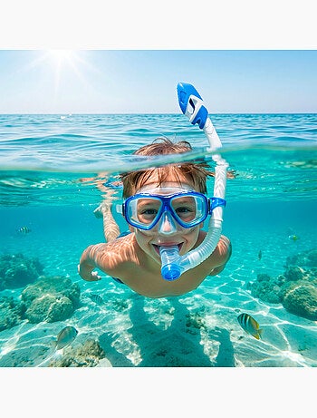 Aqua sport junior snorkelset: masker, snorkel en vinnen vanaf 7 jaar