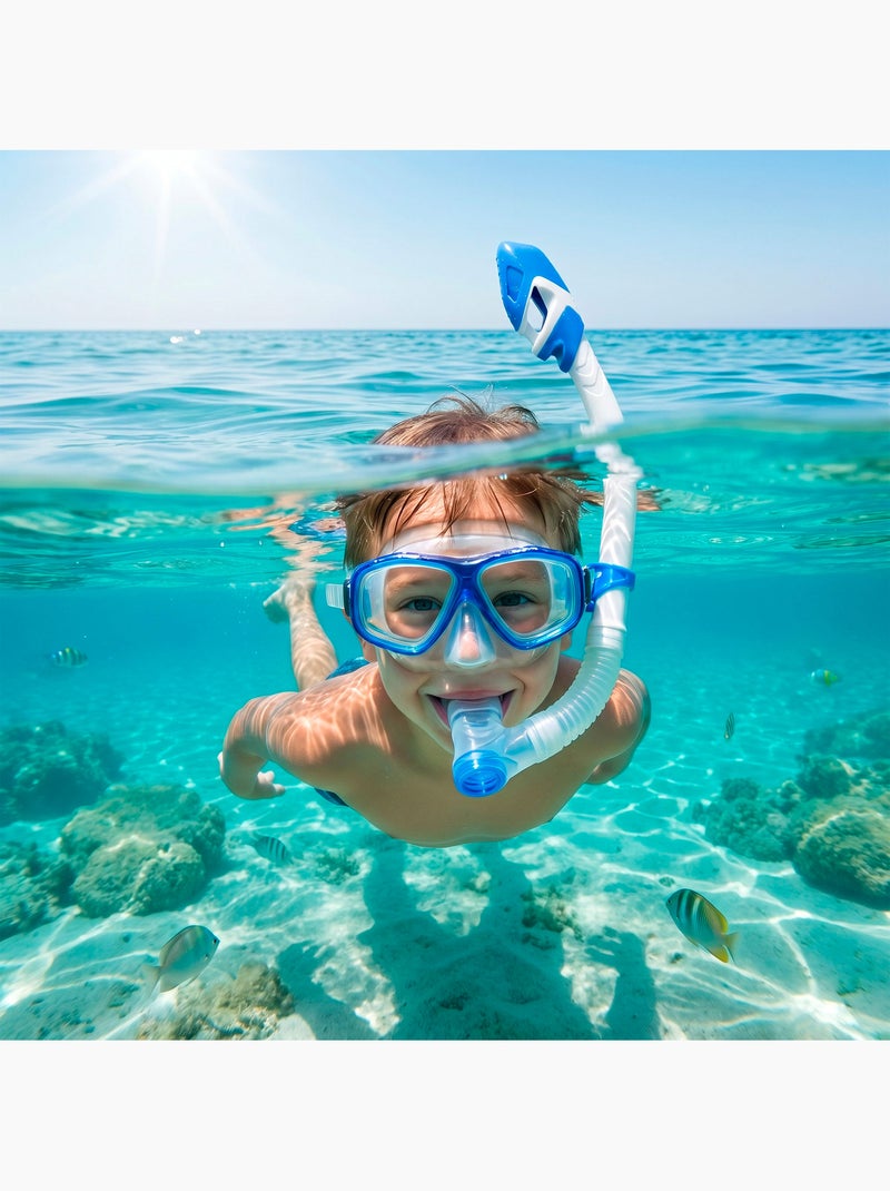 Aqua sport junior snorkelset: masker, snorkel en vinnen vanaf 7 jaar N.v.t. - Kiabi