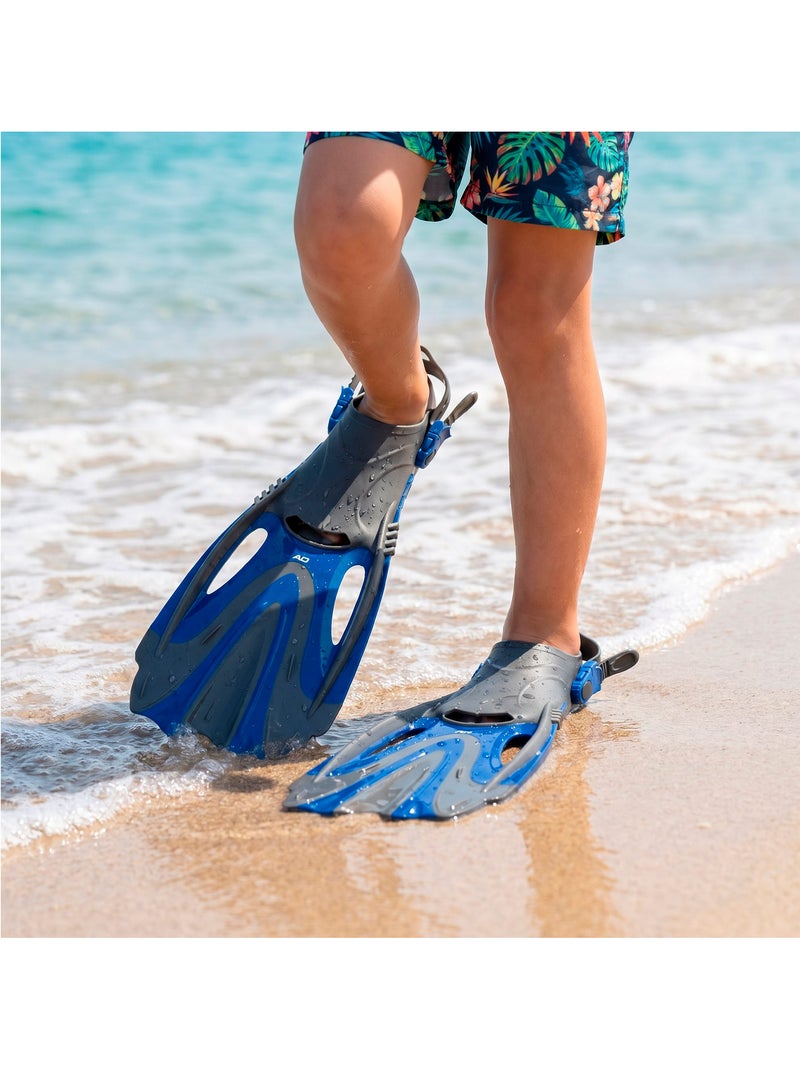 Aqua sport palmes junior tailles 36 à 42 réglables +7 ans N/A - Kiabi