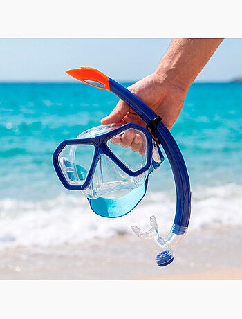 Aqua sport set kristallen masker met siliconen slang +7 jaar
