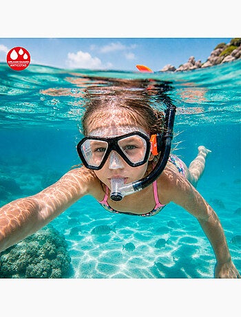 Aqua sport set kristallen masker met siliconen slang +7 jaar
