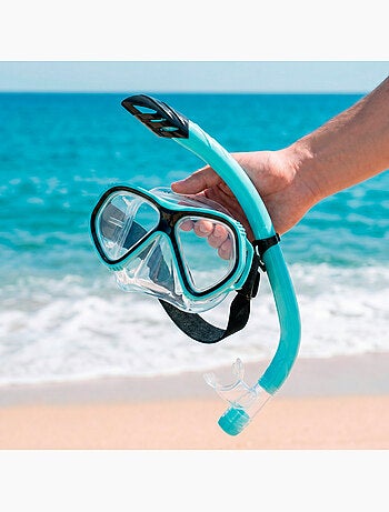 Aqua sport set met kristallen masker en siliconen slang +12 jaar