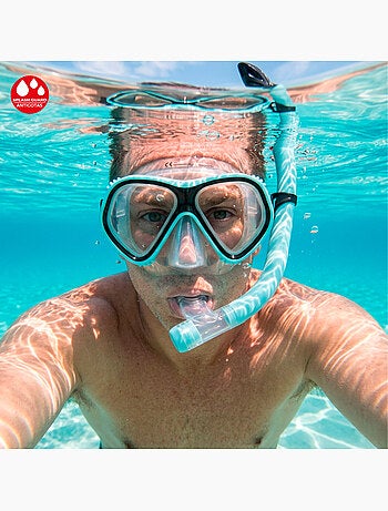 Aqua sport set met kristallen masker en siliconen slang +12 jaar