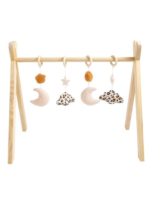 Arche d'éveil bois avec 4 jouets - sauthon - Kiabi