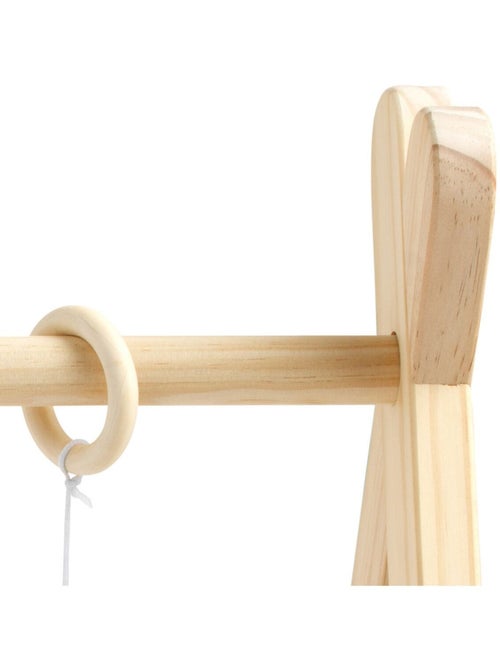 Arche d'éveil bois avec 4 jouets - sauthon - Kiabi