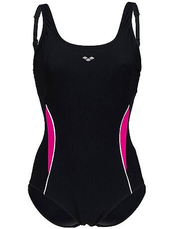 Arena alissa zwart/roze dames zwempak