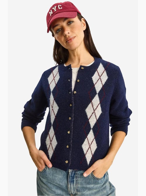 Argyle-patroon vest met knoopsluiting lucci - Kiabi Argyle-patroon vest met knoopsluiting lucci - Kiabi
