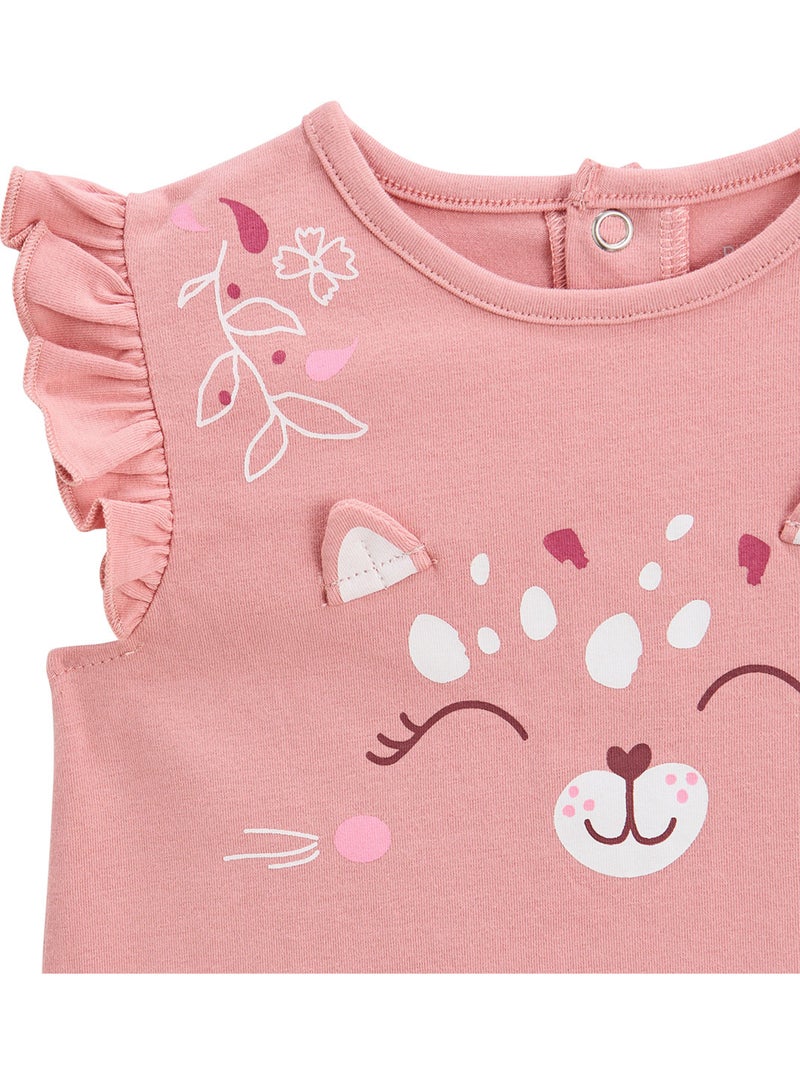 Arizona 2-delige korte pyjamaset voor kinderen Roze - Kiabi