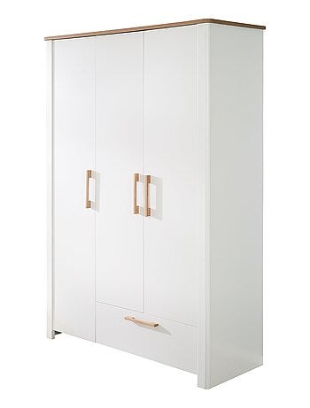 Armoire 3 portes 1 tiroir en bois - ROBA 'Ava'