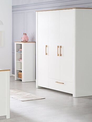 Armoire 3 portes 1 tiroir en bois - ROBA 'Ava'