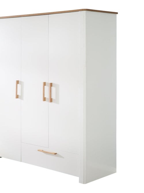Armoire 3 portes 1 tiroir en bois - ROBA 'Ava' - Kiabi
