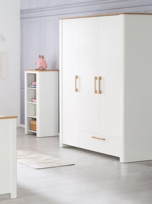 Armoire 3 portes 1 tiroir en bois - ROBA 'Ava' - Kiabi
