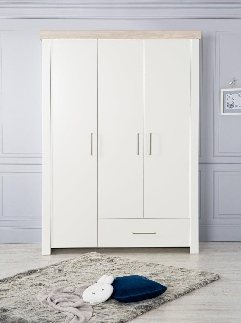 Armoire 3 portes et 1 tiroir - ROBA 'Lucy' Blanc - Kiabi