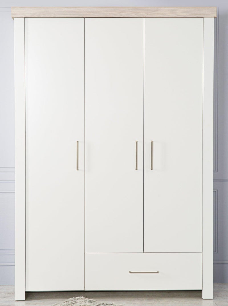 Armoire 3 portes et 1 tiroir - ROBA 'Lucy' Blanc - Kiabi