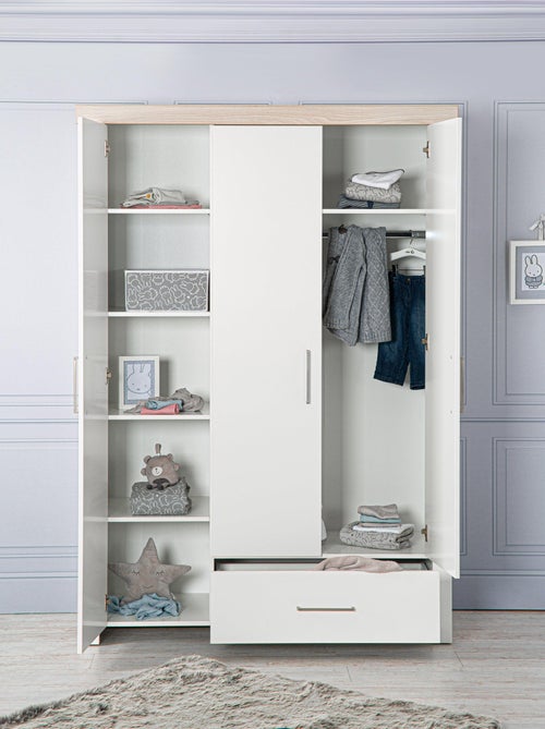 Armoire 3 portes et 1 tiroir - ROBA 'Lucy' - Kiabi