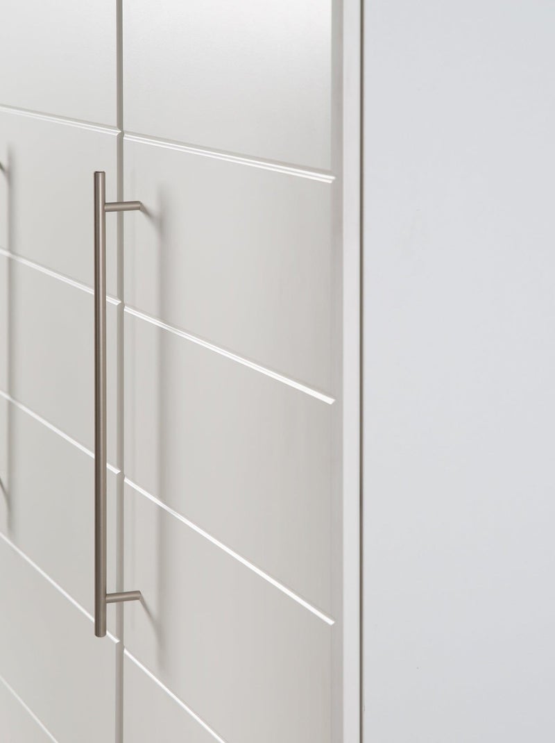 Armoire 3 portes et 1 tiroir à fermeture douce - ROBA 'Nele' Blanc - Kiabi