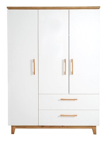 Armoire 3 portes et 2 tiroirs - roba 'finn'