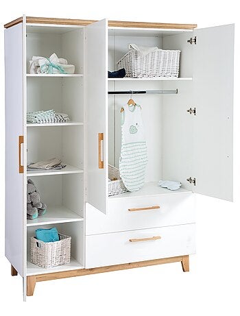 Armoire 3 portes et 2 tiroirs - roba 'finn'
