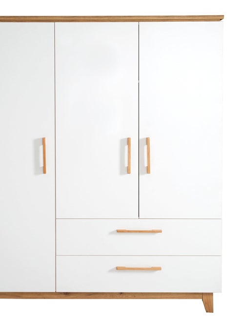 Armoire 3 portes et 2 tiroirs - ROBA 'Finn' - Kiabi