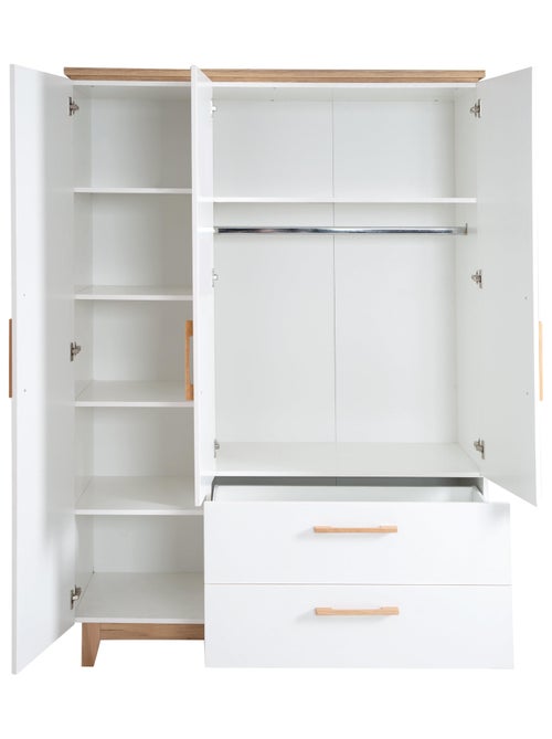 Armoire 3 portes et 2 tiroirs - ROBA 'Finn' - Kiabi