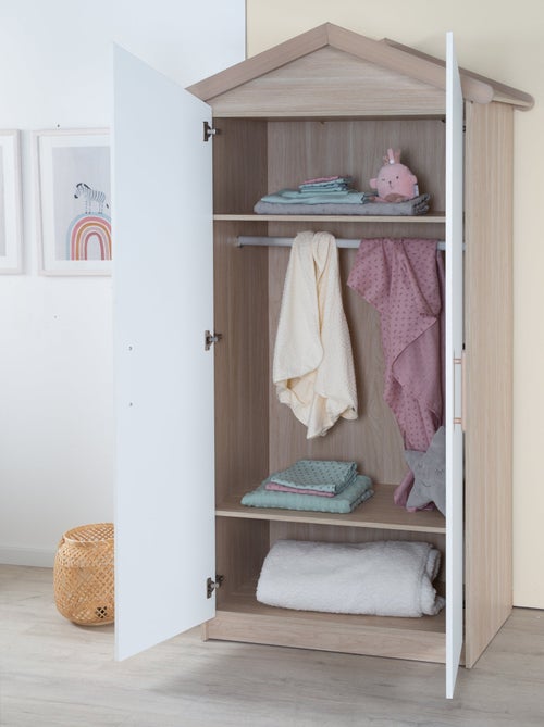Armoire bébé 2 portes à fermeture douce - ROBA 'Cabane' - Kiabi