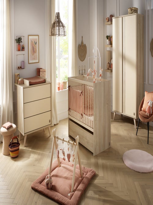 Armoire bébé 2 portes avec pieds bois - sauthon - Kiabi Armoire bébé 2 portes avec pieds bois - sauthon - Kiabi