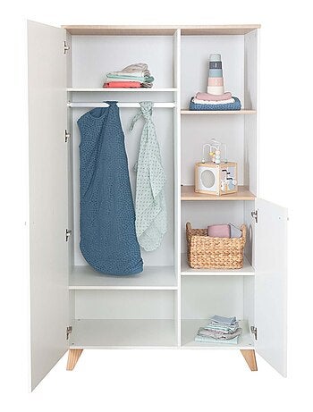 Armoire bébé 2 portes et 2 niches - ROBA 'Leon'