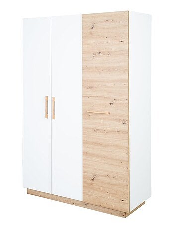 Armoire bébé 3 portes battantes décor chêne - roba 'lion'