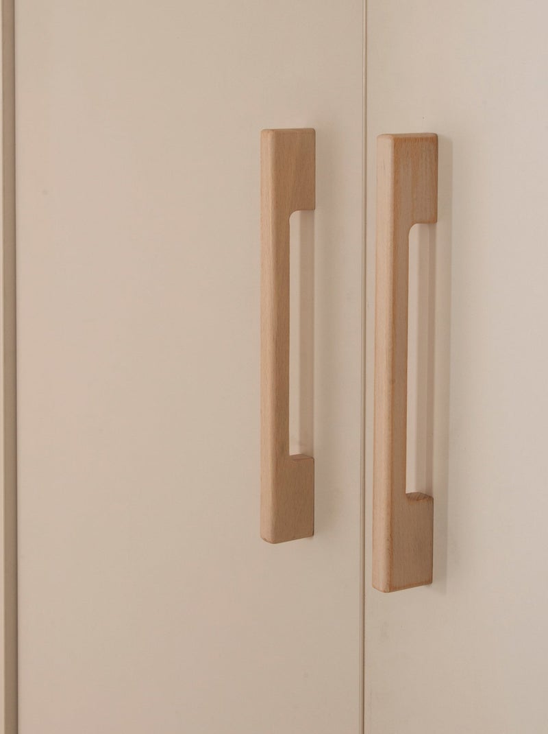 Armoire bébé 3 portes et 2 tiroirs à fermeture douce - roba 'jil' Beige coquille - Kiabi
