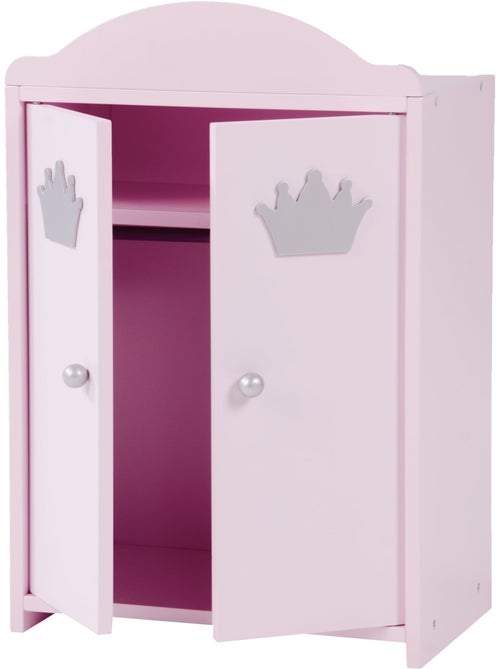 Armoire de poupée en bois avec penderie 'Princesse Sophie' ROBA - Kiabi