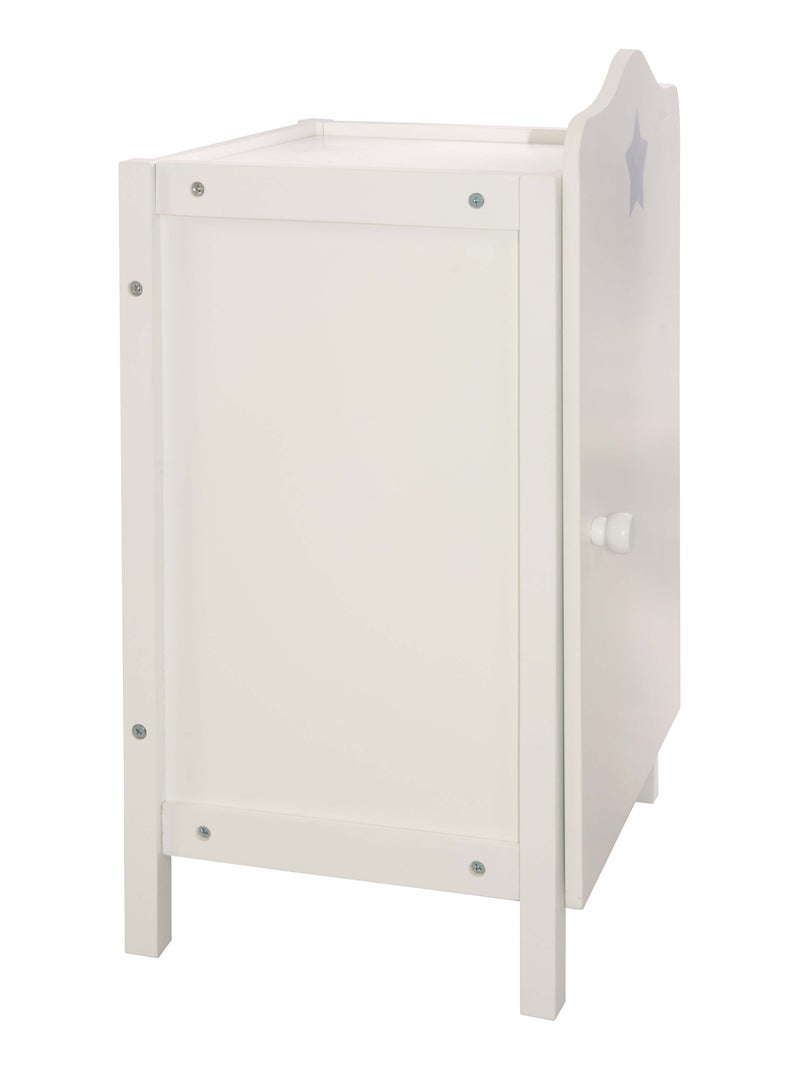 Armoire de poupée en bois avec penderie 'Stella' ROBA Blanc Gris - Kiabi