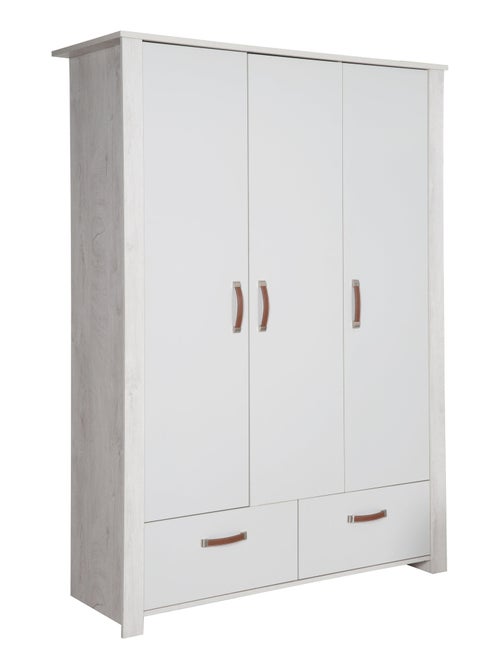 Armoire enfant 3 portes 2 tiroirs 'Mila' ROBA - Kiabi