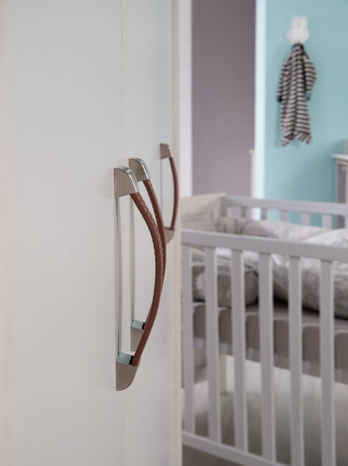 Armoire enfant 3 portes 2 tiroirs 'Mila' ROBA - Kiabi