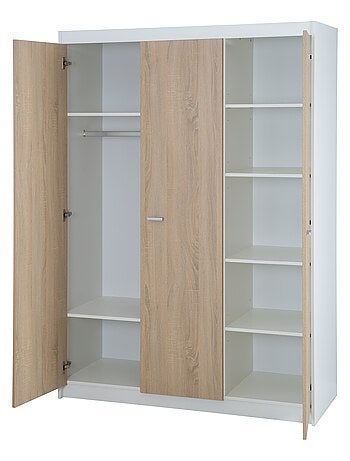 Armoire enfant 3 portes à fermeture douce 'Gabriella' ROBA
