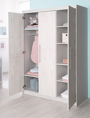 Armoire enfant 3 portes à fermeture douce 'Maren 2' ROBA