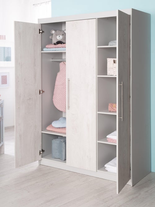 Armoire enfant 3 portes à fermeture douce 'Maren 2' ROBA - Kiabi