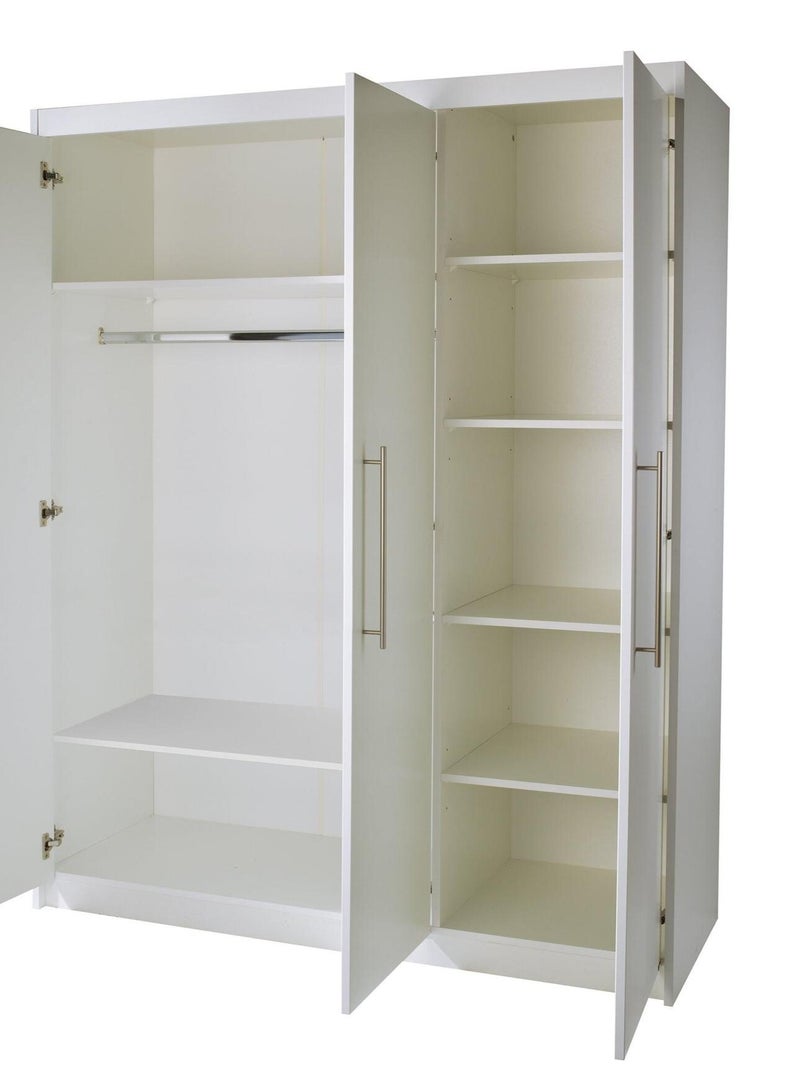 Armoire enfant 3 portes à fermeture douce 'Maren' ROBA Blanc - Kiabi