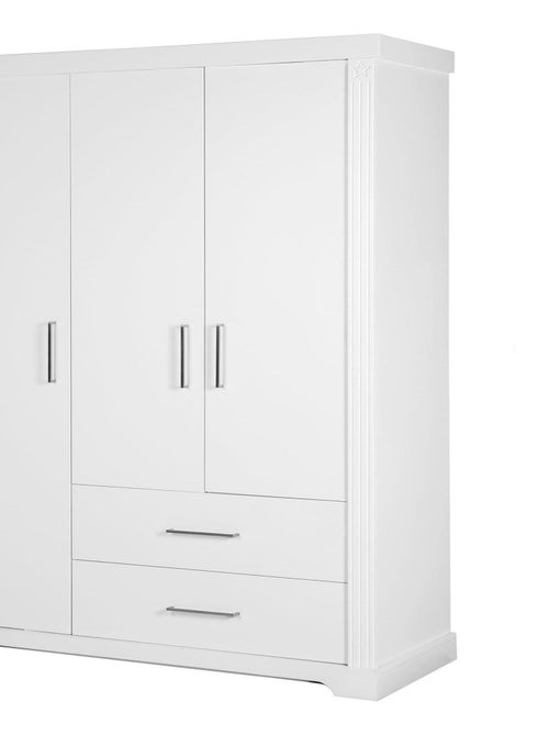 Armoire enfant rustique 3 portes 2 tiroirs 'Maxi' ROBA - Kiabi